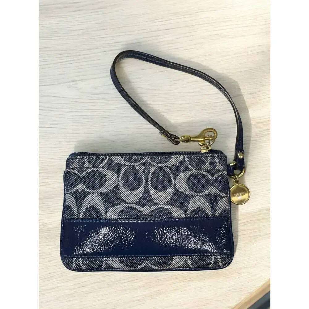 Y2K Coach 12549 Legacy Signature Denim Hobo Bag & 41718 Wristlet
